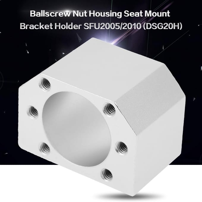 1 pcs DSG20H Ballscrew Nut Housing Seat Mount Bracket Holder For SFU2005   SFU2010 white