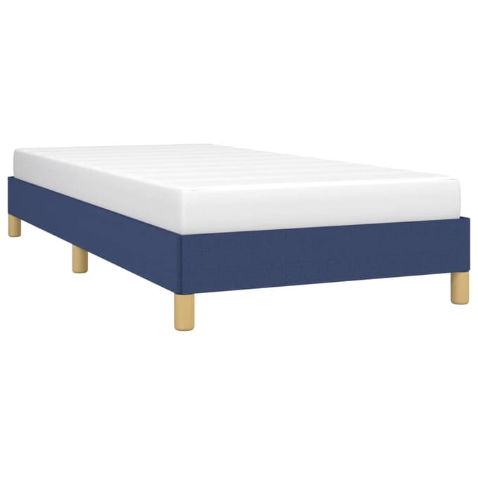 vidaXL - Bedframe - zonder - matras - 80x200 - cm - stof - blauw
