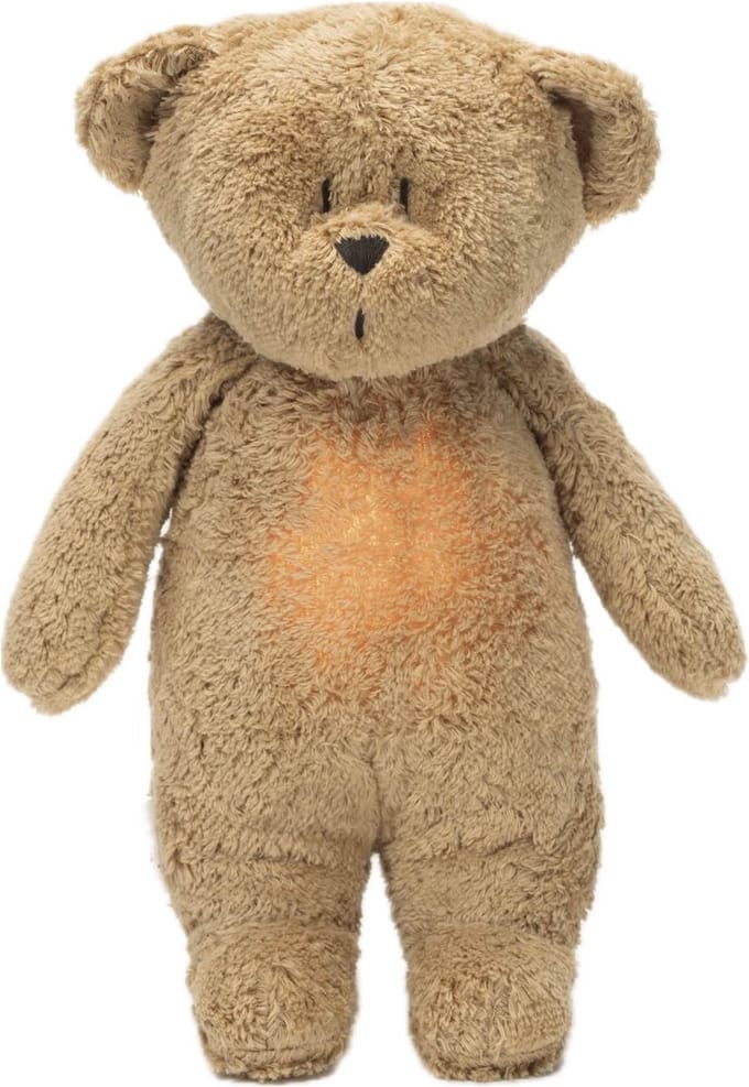 Moonie Knuffel Humming Bear Cappuccino - Met licht en geluid - USB oplaadbaar