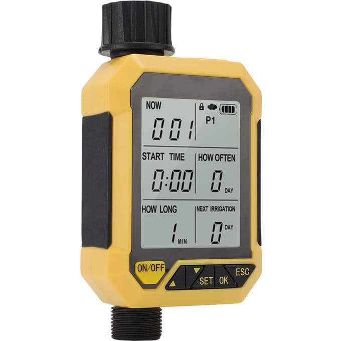 Sproeier Timer G34 G12 Inlaat G34 Uitlaat Automatische Besproeiing Timing Controller met Regen Sensor black