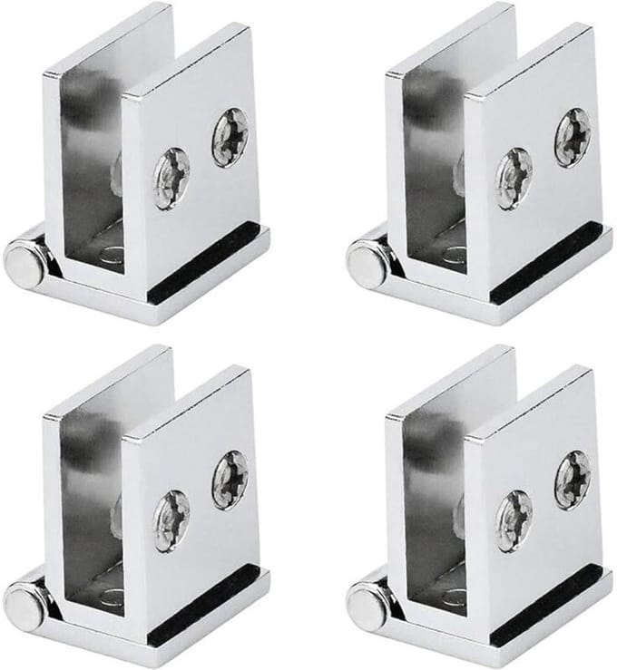 4Een glazen deurscharnier, Geschikt voor5-8 mm