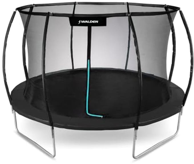 Buitentrampoline 244 cm met Veiligheidsnet en Gewatteerde Stangen