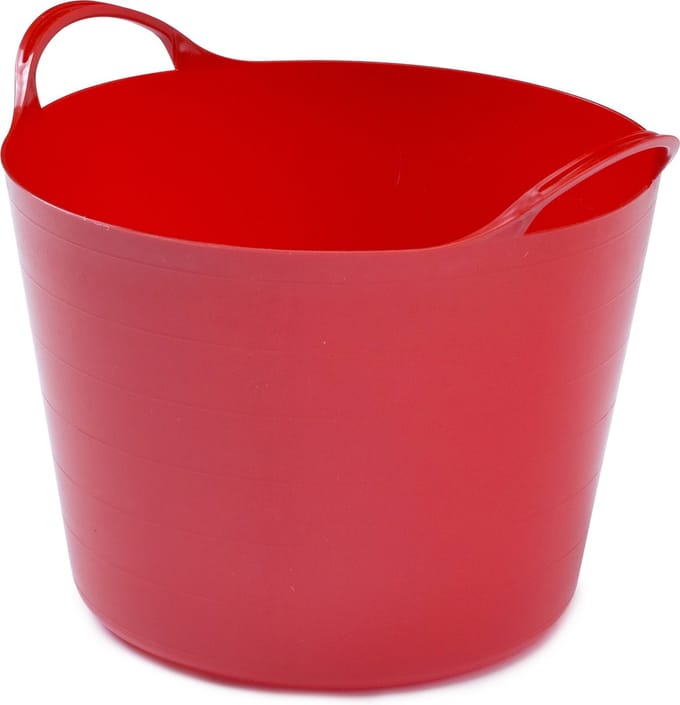 Whitefurze Flexibele emmer - 14 liter - Kunststof - Rood - 32 x 36 x 25 cm