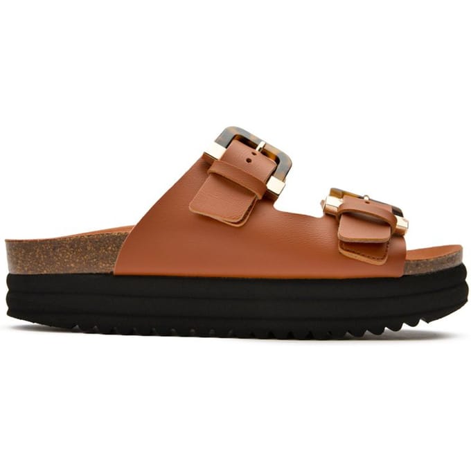 V.gan Vegan Pruimen Voetbed Schildpad Sandalen