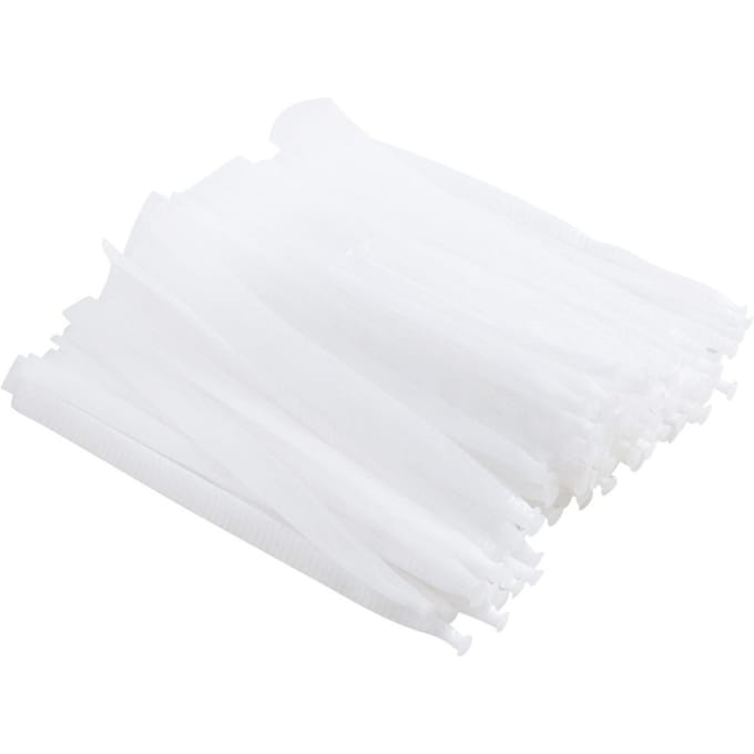 100 STUKS Gootsteen Zeef Netzakken PE Wegwerp Anti Verstopping Elastische Gootsteen Zeef Afvalfilterzak white