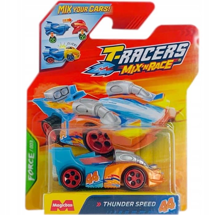 T-Racers 2.0 Thunder Speed ​​44 Mix 'n Race Car - Snelheid en creativiteit