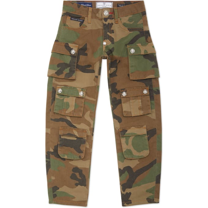 Denim Cargo Broek Camouflage