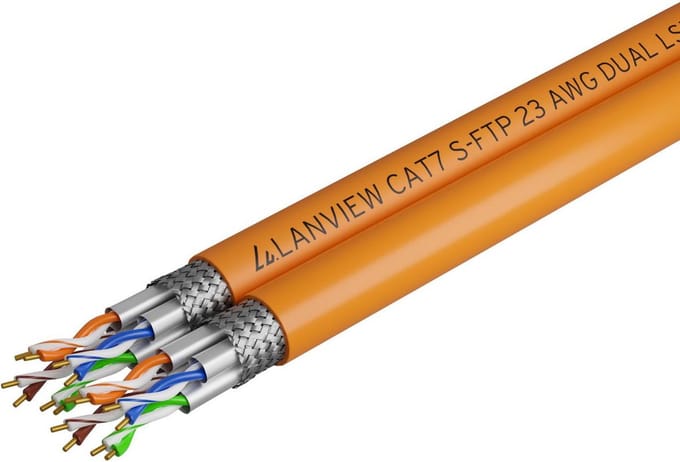 Lanview LVN122510, Dual 500 m, Cat7, S/FTP (S-STP) B2ca class