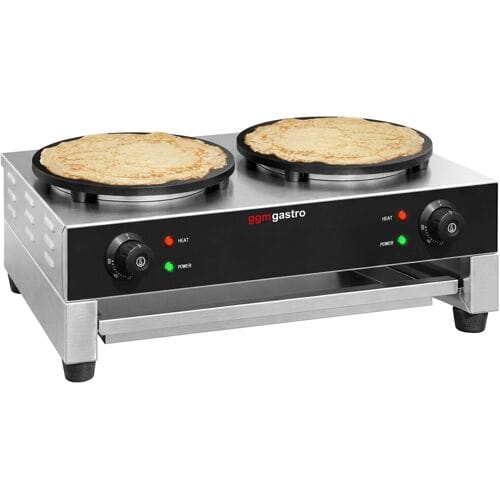 GGM Gastro Crêpes-Gerät - mit 2 Platten - Ø 400mm
