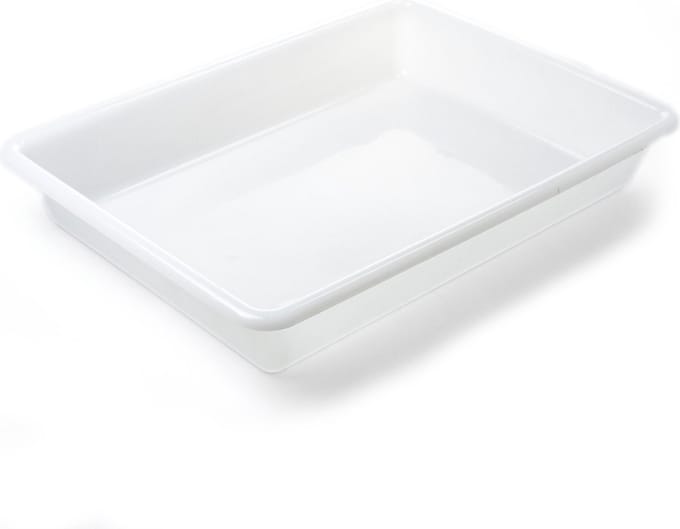 Lekbak kunststof wit 54x40x8cm 13ltr