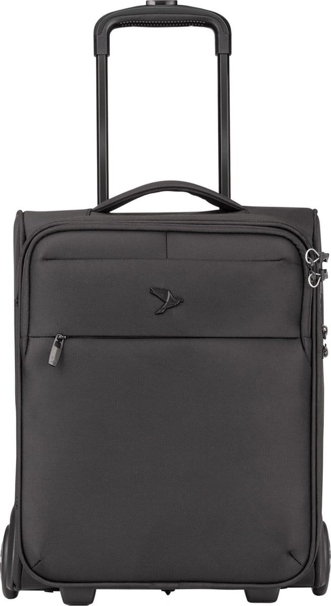 Pack Easy GoOn 2 wielen Cabinewagen 45 cm - Zachte bagage - TSA slot - schwarz
