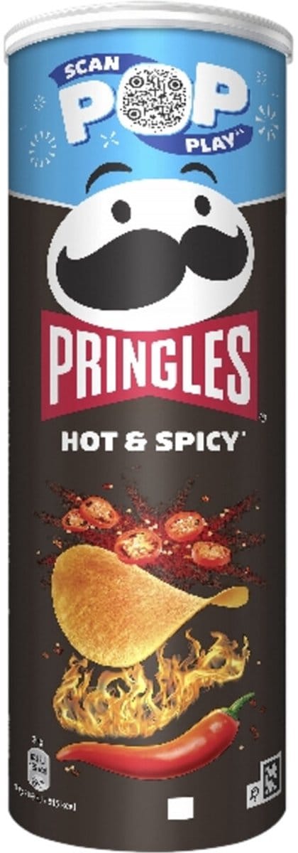 Pringles - Chips Hot & Spicy - 10 x 165 gr - Voordeelverpakking