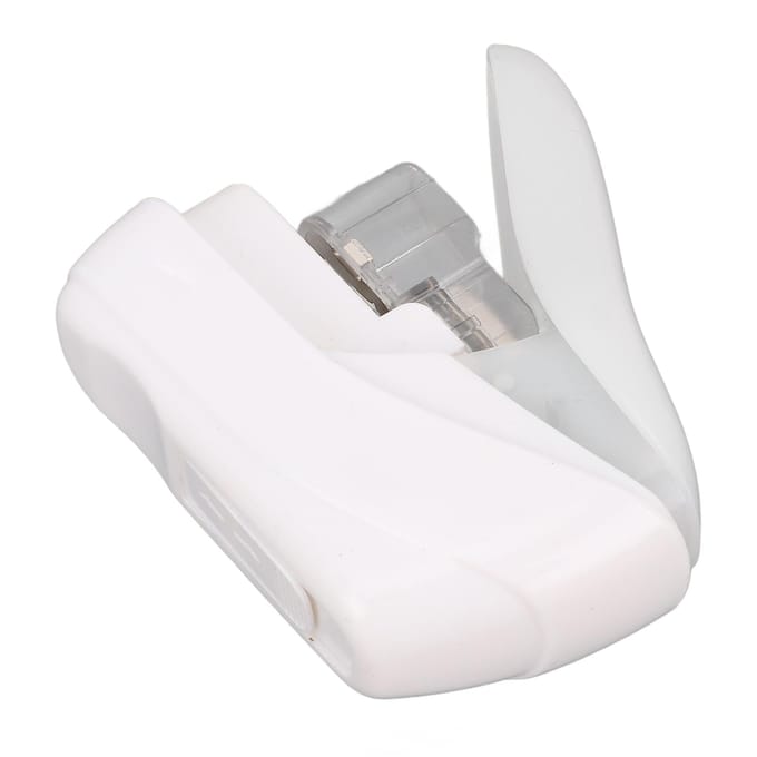 Nietloze Nietmachine 4 Blad Capaciteit Compact Draagbaar Geen Nietjes Nietmachine voor Kantoor School Thuis white