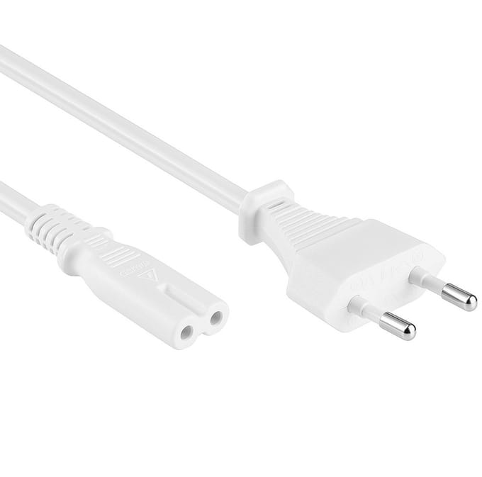 Allteq - Euro naar C7 apparaatsnoer - 7.5 meter - Wit