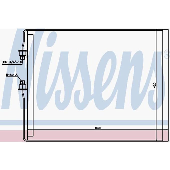 Condensator, airconditioning NISSENS 94990