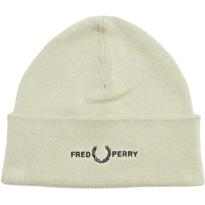 Fred Perry Beanie met grafisch logo voor volwassenen (Oester)
