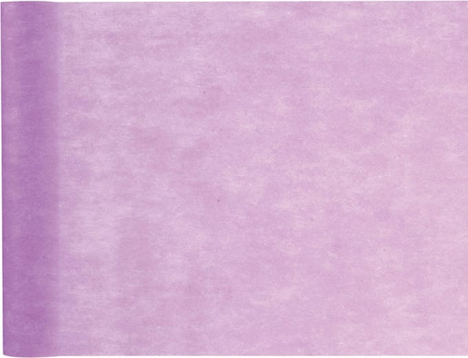 Santex Tafelloper op rol - 2x - lila paars - 30 cm x 10 m - non woven polyester