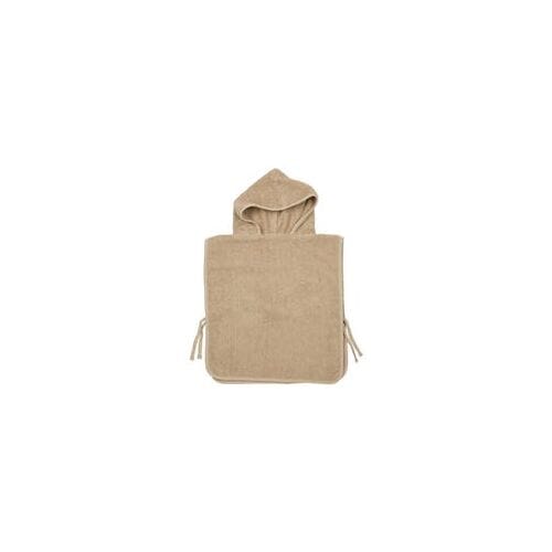 Meyco Baby Uni badponcho - badstof - sand - 1-3 jaar