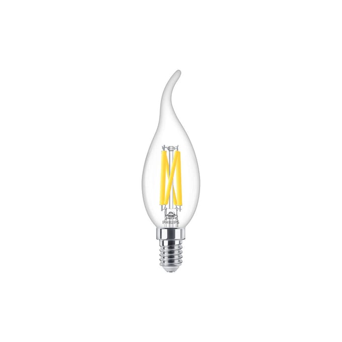 Philips MASTER LED E14 Gebogen-tip Kaars Filament Helder 3.4W 470lm - 922-927 Dim To Warm | Beste Kleurweergave - Dimbaar - Vervangt 40W