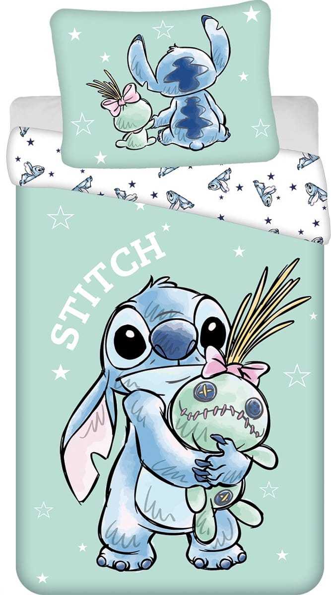 Disney Lilo & Stitch Dekbedovertrek Buddies - 140 x 200 cm + 70 x 90 cm - Katoen