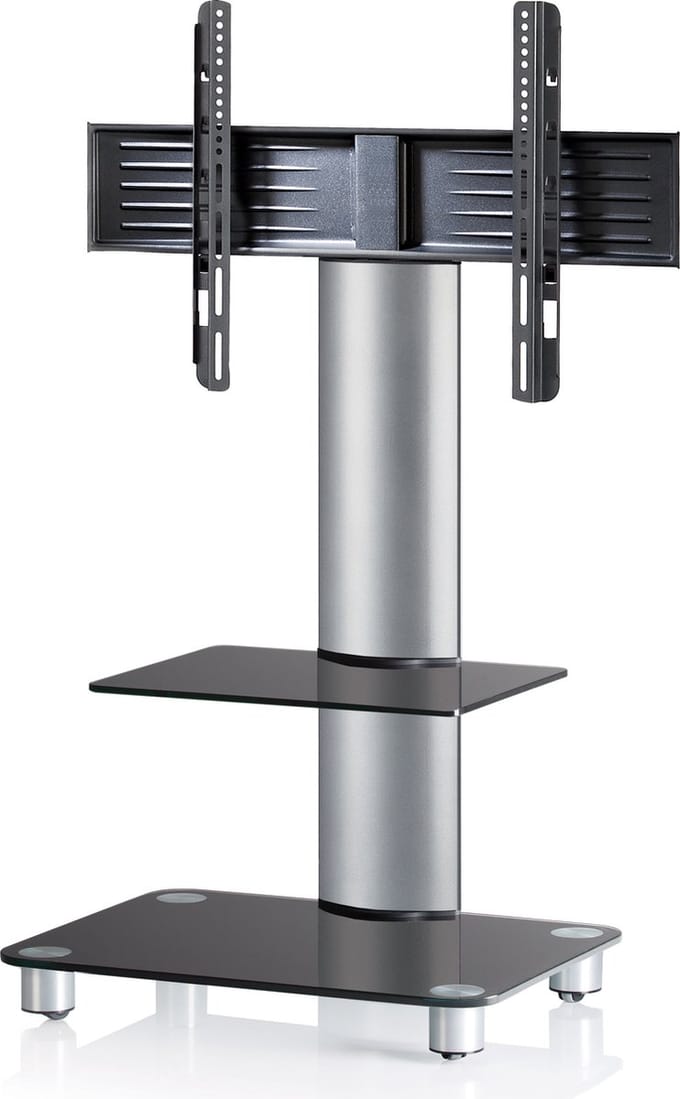 VCM Morgenthaler 17115 flat panel vloer standaard 177,8 cm (70'') Portable flat panel floor stand Zwart, Zilver