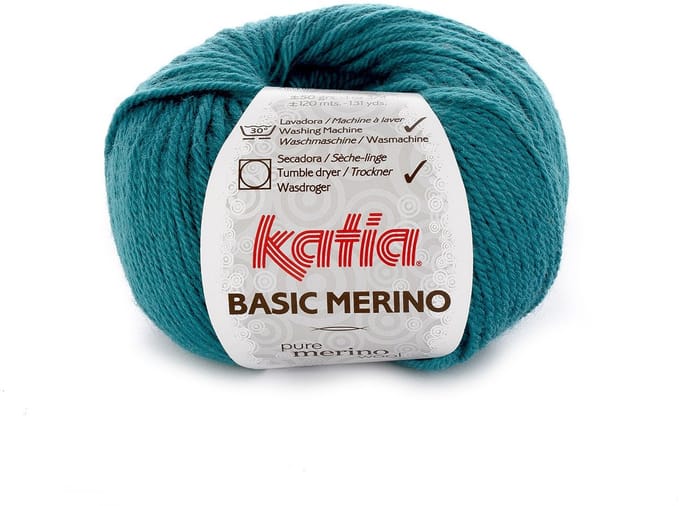 Katia Basic Merino - 39 groenblauw - Wol/Acryl Garen