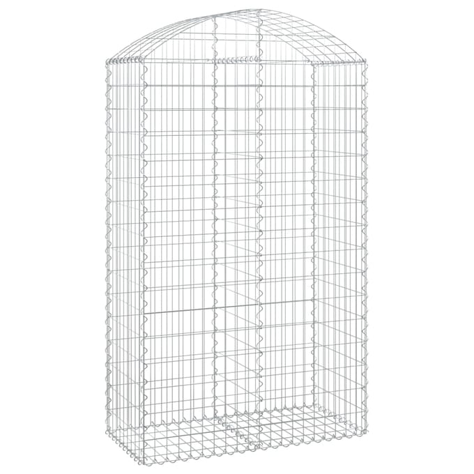 vidaXL - Schanskorf - gewelfd - 100x50x160/180 - cm - gegalvaniseerd - ijzer