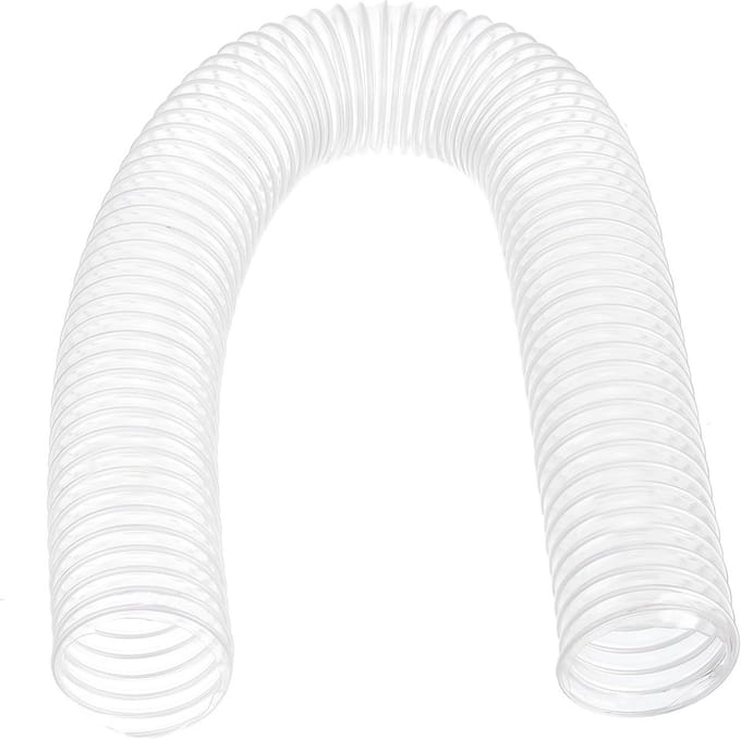 Flexibele PVC Afzuigslang - 65mm Diameter en 1 Meter Lengte voor Werkplaats