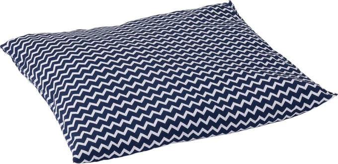 Kersenpitkussen Classico - 25 x 27cm - Blauw met Witte Golven