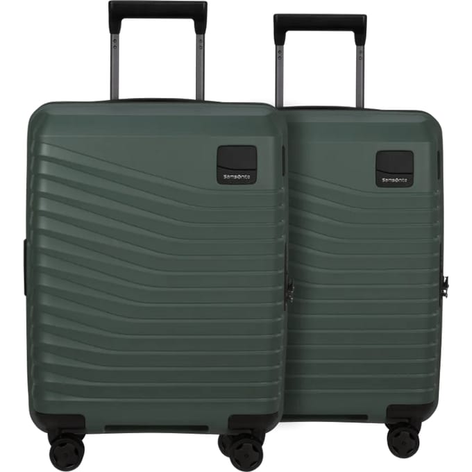 Samsonite Intuo Expandable Spinner 55cm Duo Pack Olive Green