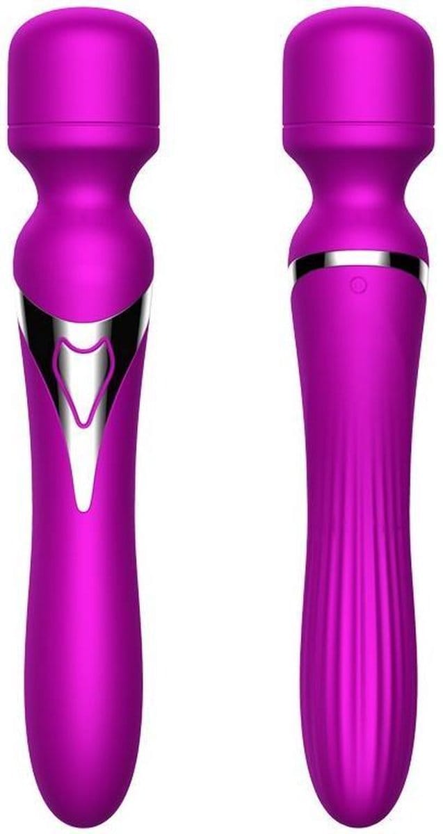Silicone - Duo  Massager - USB  oplaadbaar - 7+7 Function  - Paars