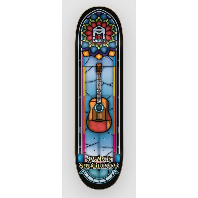 SK8 Mafia Stained Glass Sarmiento 7.75"x31.43" Skateboard Deck patroon