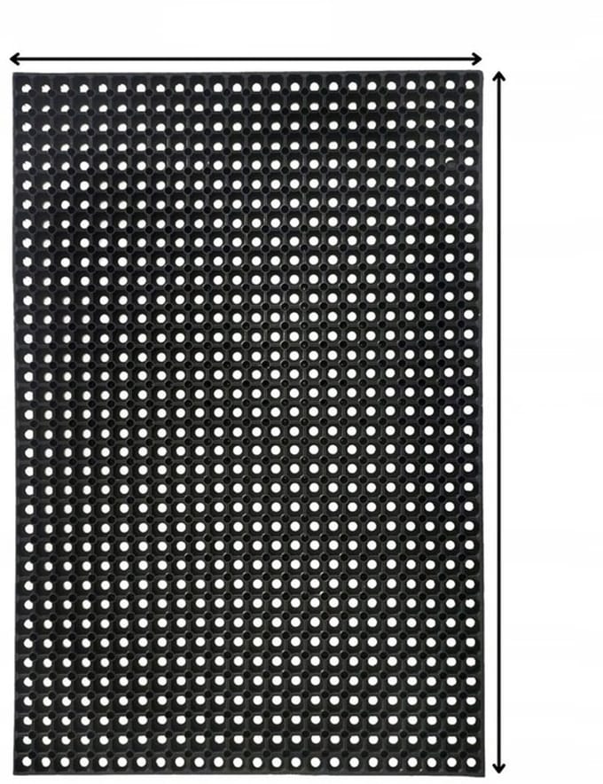 Texas - Deurmat - Rubber - 50x80 cm - Azuur