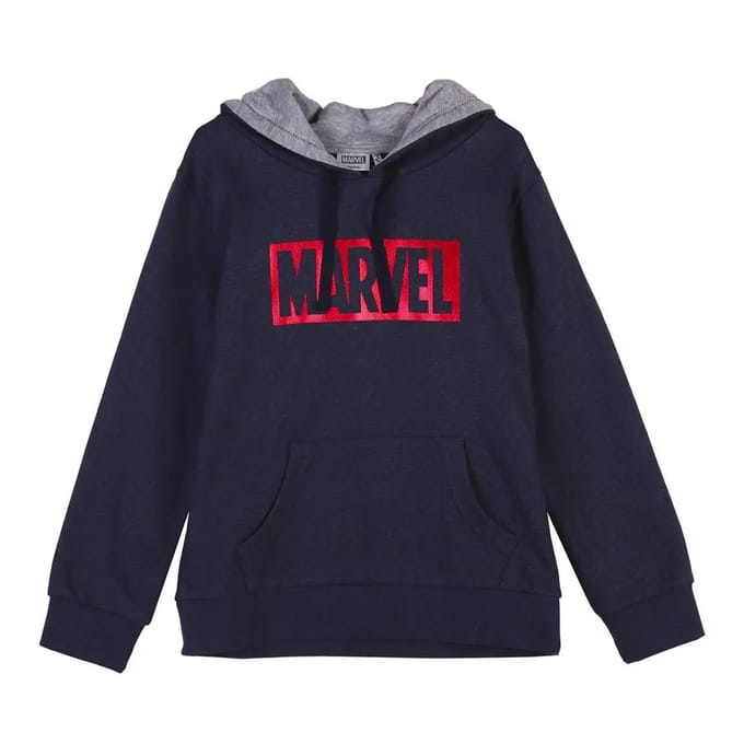 Sweater met kap van geborsteld katoen voor kinderen Cerda Marvel