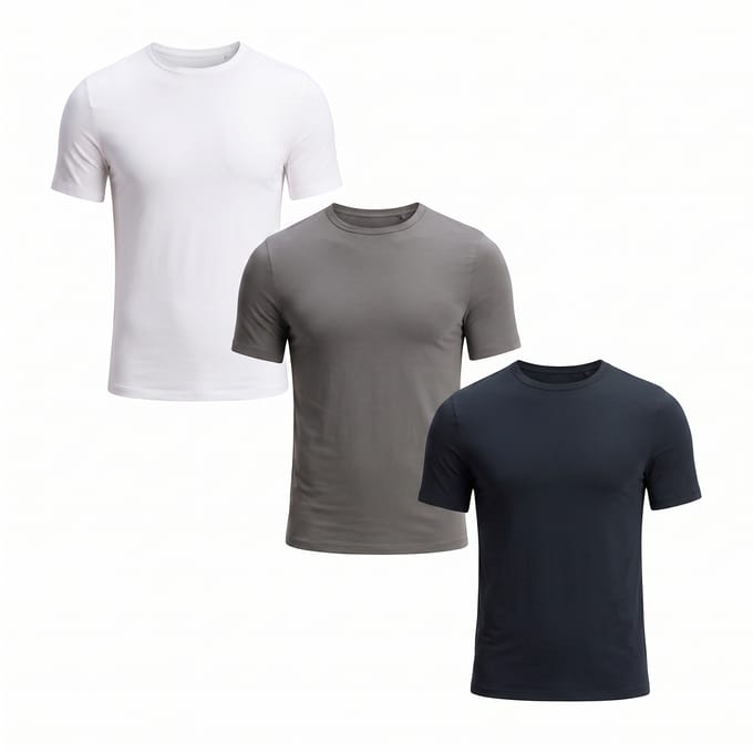 Pakket van 3 heren T-shirts met korte mouwen 50534019