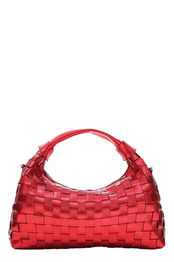 Núnoo Dandy Braided Metallic Bright Red Größe: OS | Handtaschen Outlet | Damen | Rot