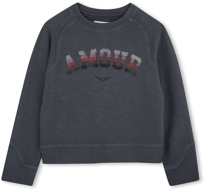 Zadig & Voltaire X60323 Sweatshirt Grijs 6 Years Meisjes