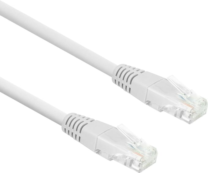 Eminent Witte 5 meter U/UTP CAT6 patchkabel met RJ45 connectoren