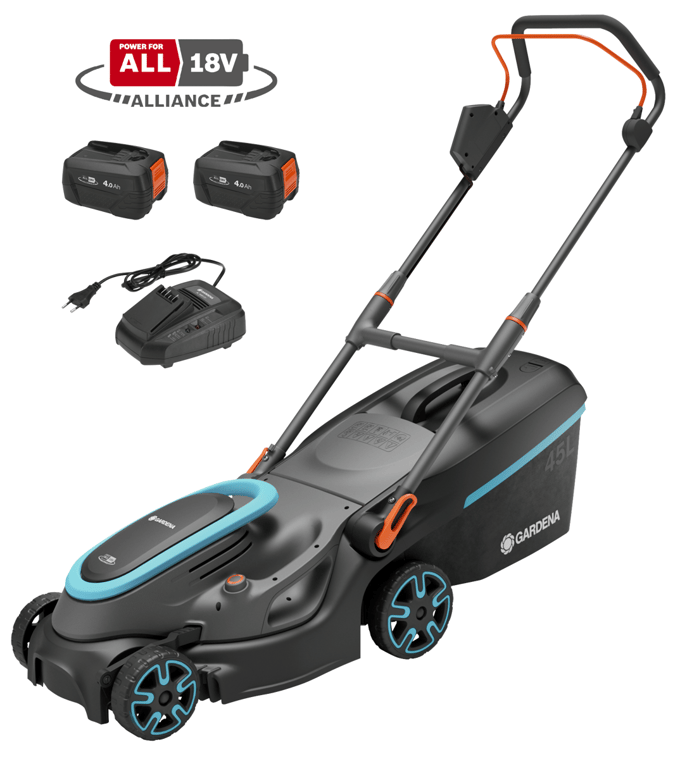 GARDENA PowerMax 37/36V P4A Ready-To-Use - Accu Grasmaaier - 37 cm - Incl. 2 Accu?s