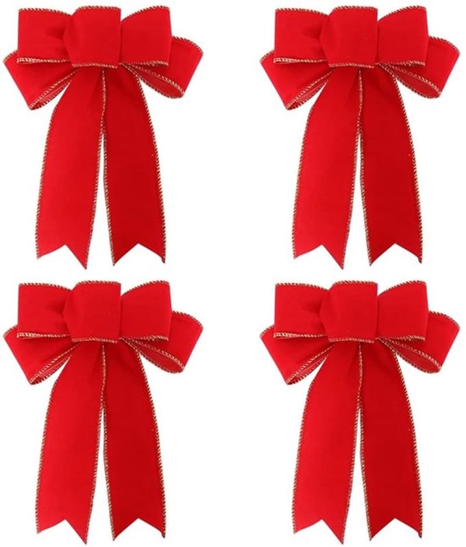 Dailygoody - Grote Rode Strikken - Decoratieve Strikken