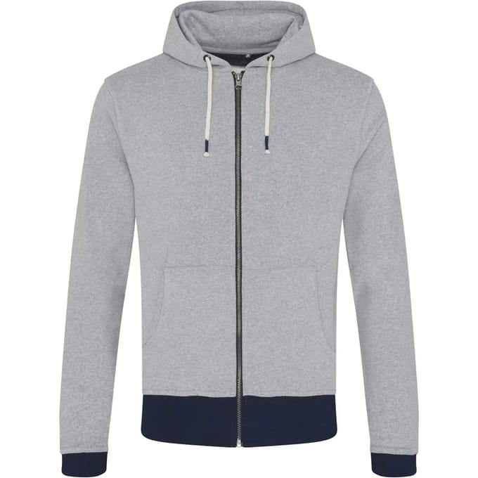 Geïnspireerde sweatshirt met rits van gerecycled katoen Ecologie Okavango