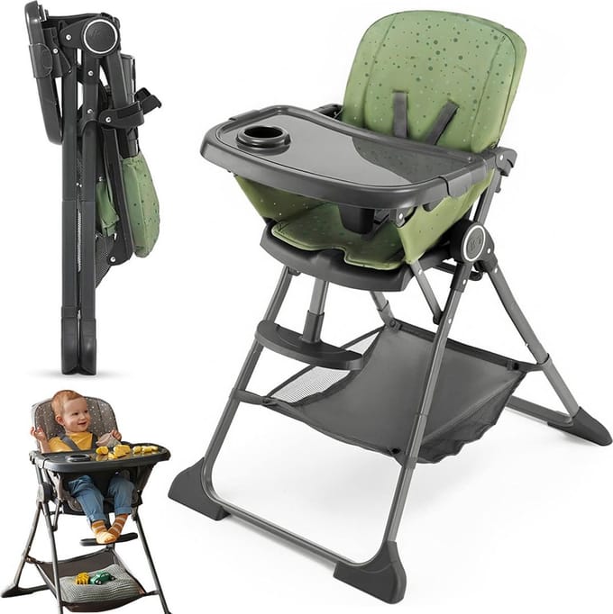 VELTRR® Kinderzetel - Eetstoel Baby 6 Maanden en Ouder - Kinder Eetstoel - Kinderstoel - Inklapbare Eetstoel