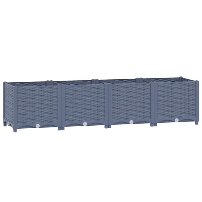 vidaXL - Plantenbak - verhoogd - 160x40x38 - cm - polypropyleen