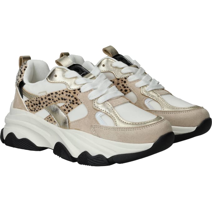 POSH by Poelman Sneakers - Meisjes - Beige - Maat:39