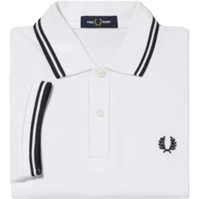 Fred Perry Polo M3600 Wit - Maat L - Heren