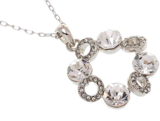 Behave - Korte ketting met bloemvormige hanger - 42 cm