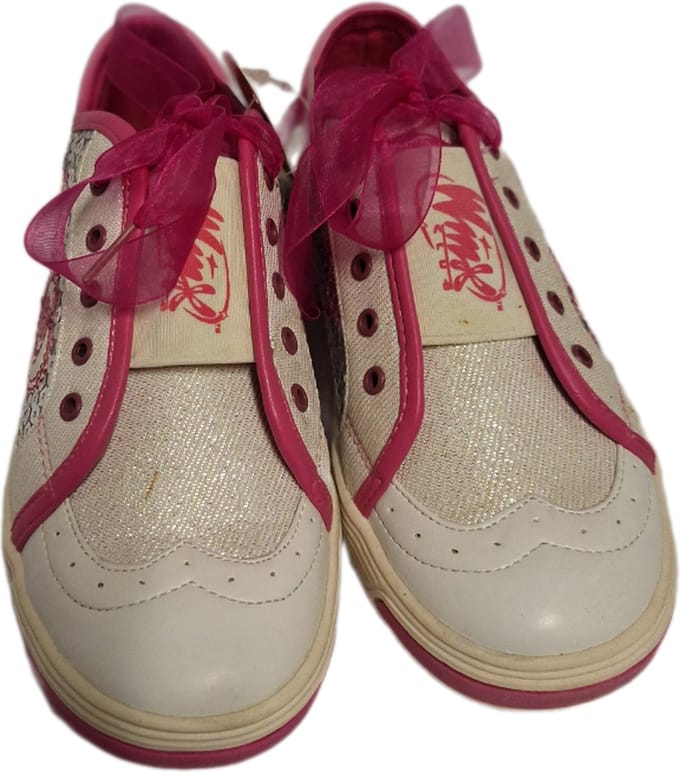 WINX-GIRL SNEAKER-WHITE MET GLITTERS-SIZE 36