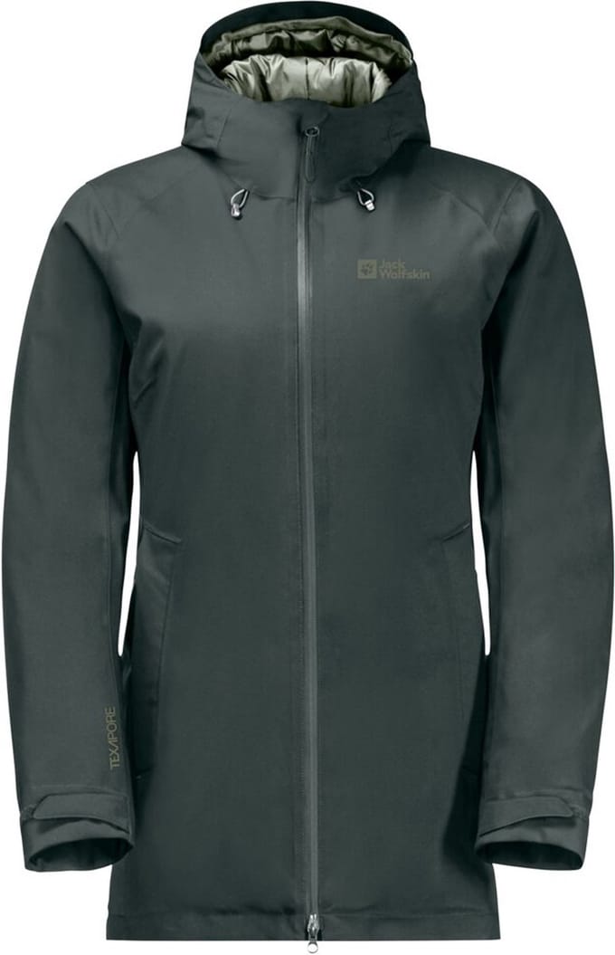 Jack Wolfksin Stirnberg Insulated Jacket Women - Jas - Dames - Groen - Maat L