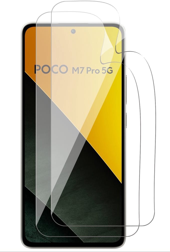 Screenprotector geschikt voor Xiaomi Poco M7 Pro - 2x FlexGuard Screen Protector