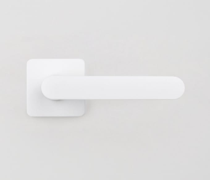 Deurkruk OneQ - Colombo Design Mood Collection - Wit - vierkant rozet - set